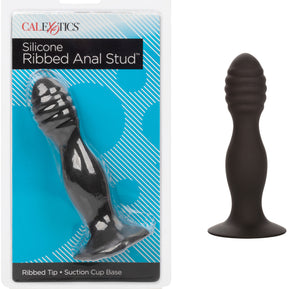 Silicone Ribbed Anal Stud