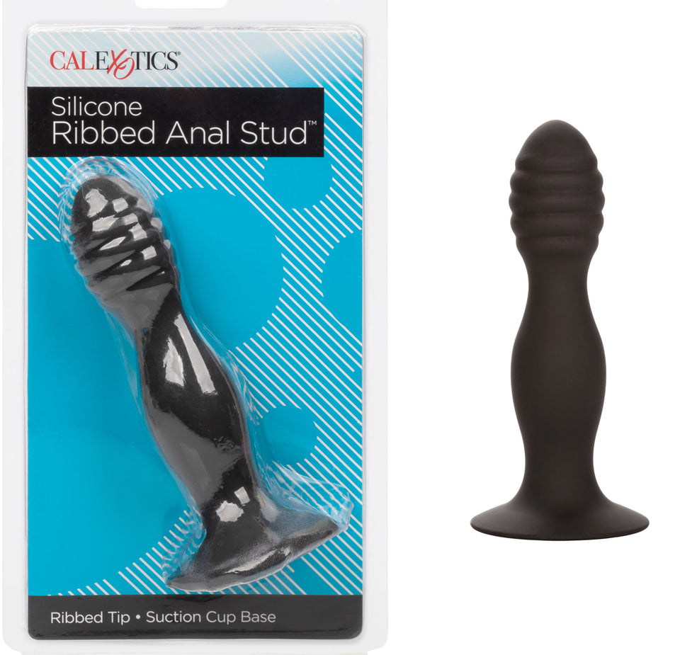 Silicone Ribbed Anal Stud