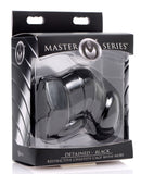 Master Series Detained Restrictive Chastity Cage, Black