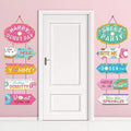 Donut Party Supplies Hanging Porch Sign Banner - Donut Food Theme Party/Tea/Doughnut Baby Shower/Birthday Party Decorations Favo