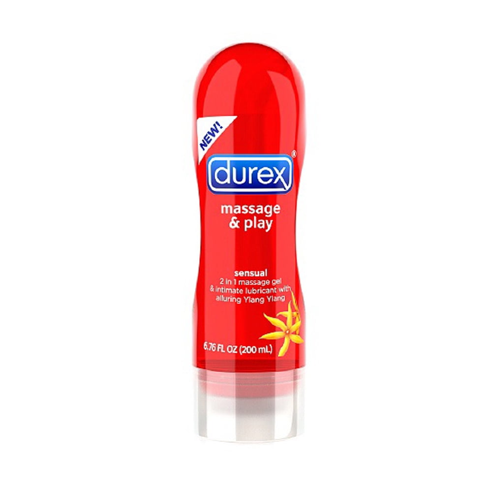 Durex Massage And Play Sensual Lubricant, Ylang Ylang - 6.76 Oz, 6 Pack
