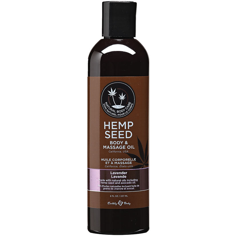 Earthly Body Massage & Body Oil-Lavender 8Oz