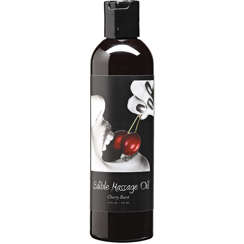 Earthly Body Edible Massage Oil-Cherry Burst 8Oz