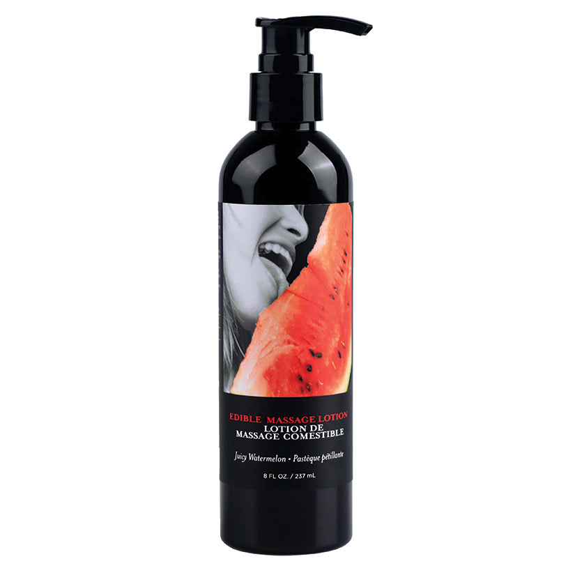 Earthly Body Edible Massage Lotion-Watermelon 8Oz