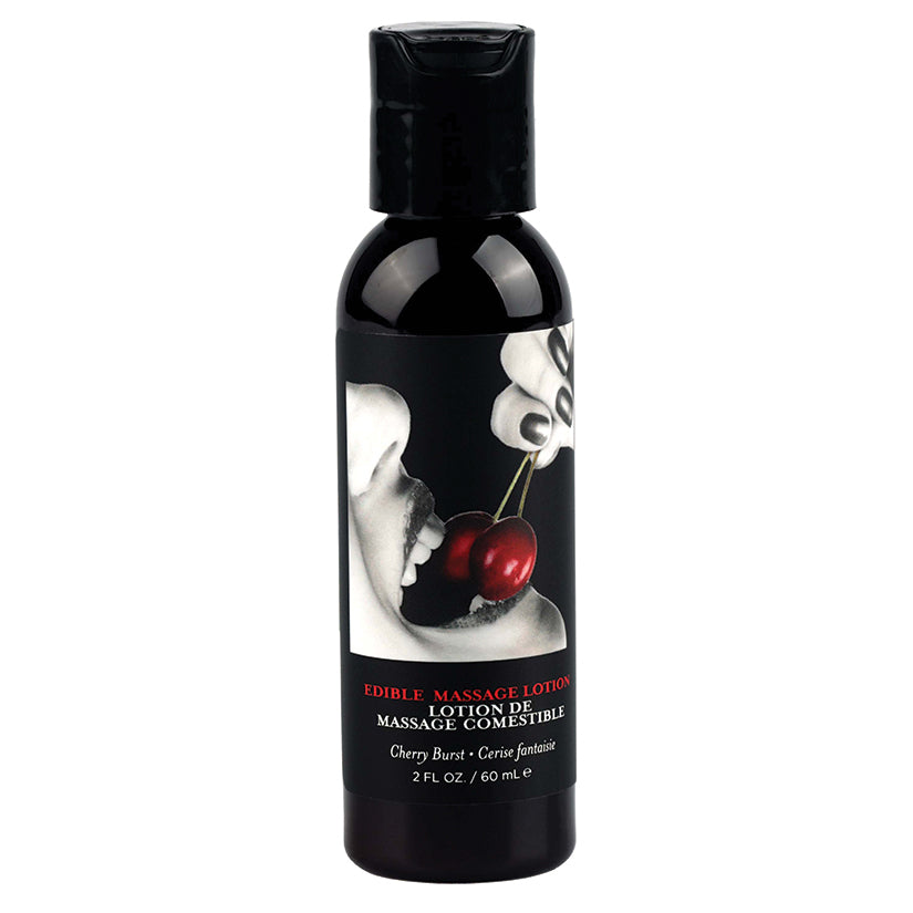 Earthly Body Edible Massage Lotion-Cherry 2Oz