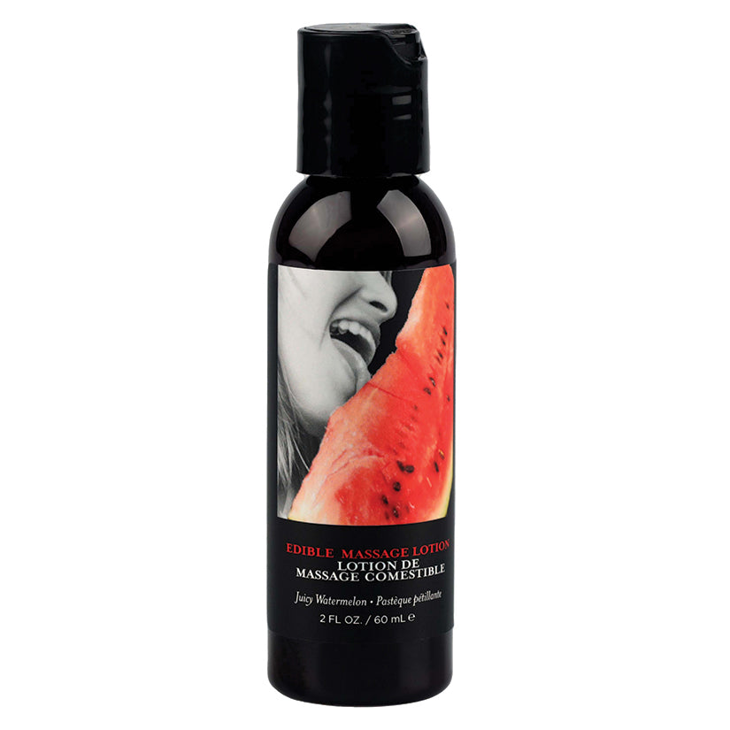 Earthly Body Edible Massage Lotion-Watermelon 2Oz