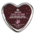 Earthly Body Valentine 3-In-1 Massage Heart Candle-Crack The Whip 4Oz