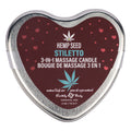 Earthly Body Valentine 3-In-1 Massage Heart Candle-Stiletto 4Oz