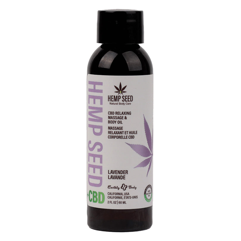 Earthly Body Relaxing Massage And Body Oil-Lavender 2Oz