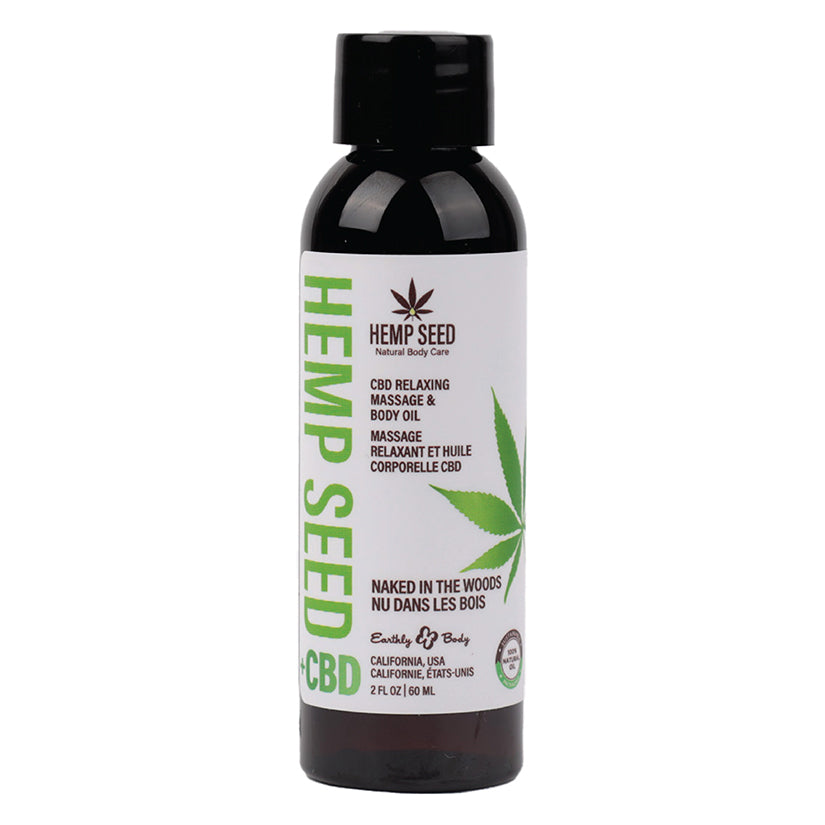 Earthly Body Relaxing Massage And Body Oil-Naked In The Woods 2Oz