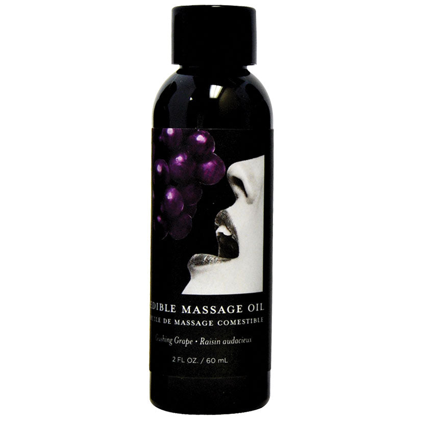 Earthly Body Edible Massage Oil-Grape 2Oz