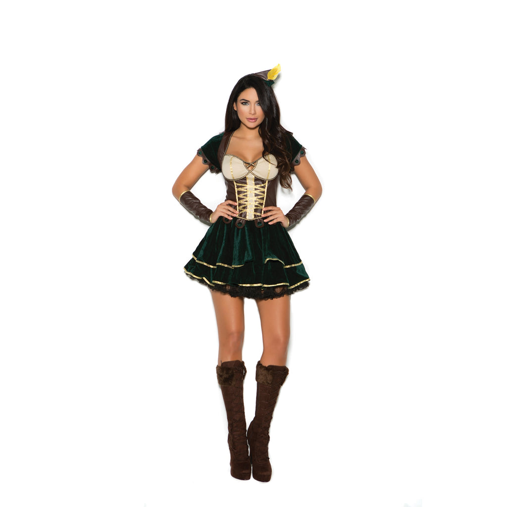 Elegant Moments Em-99072 Adorable Archer - 3 Pc. Costume Xl / Green/Brown