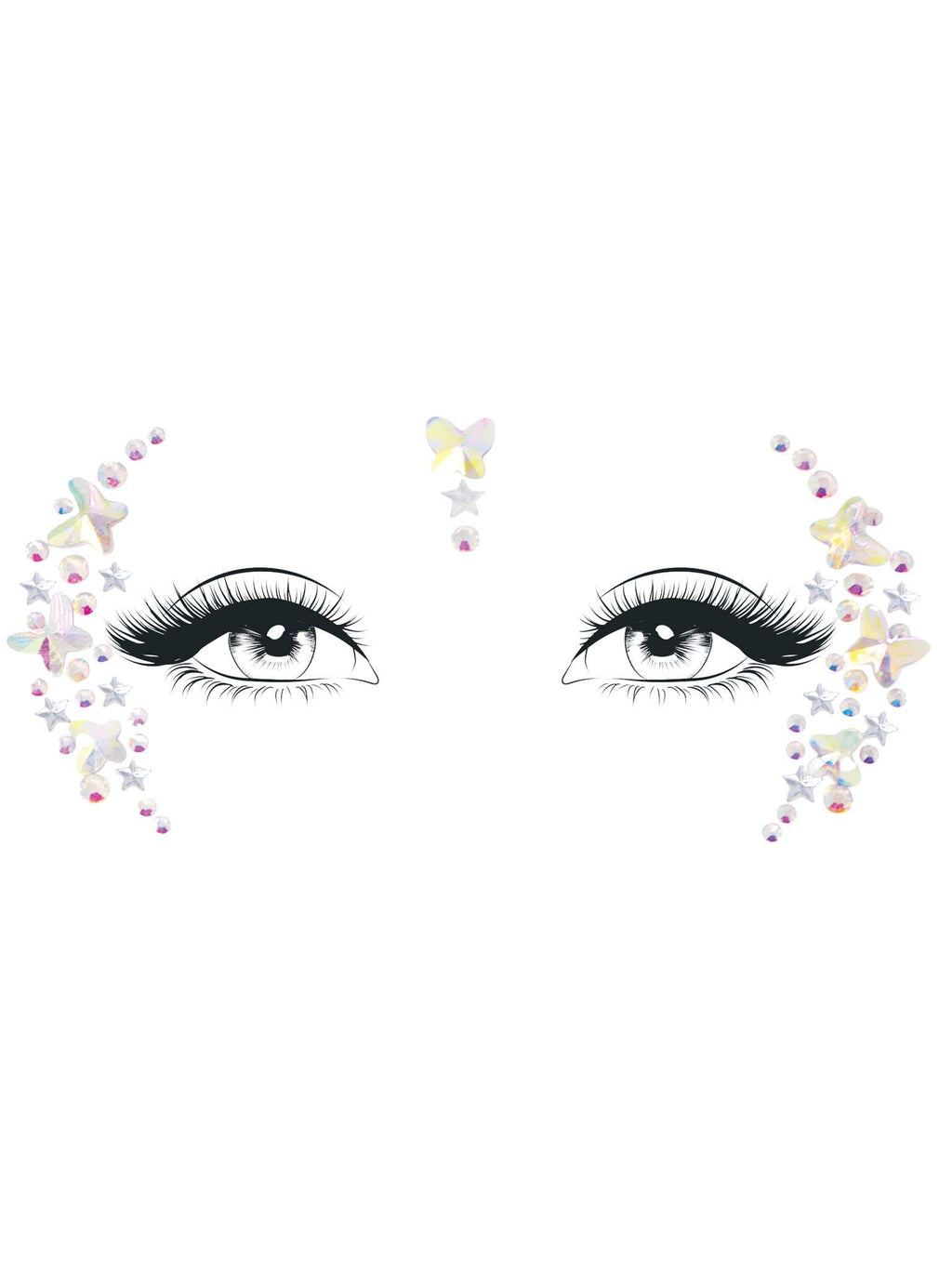 Elera adhesive face jewels sticker.