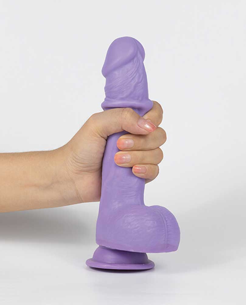 Real Skin Mr. Lavender 7.5 Dual Layer Dildo