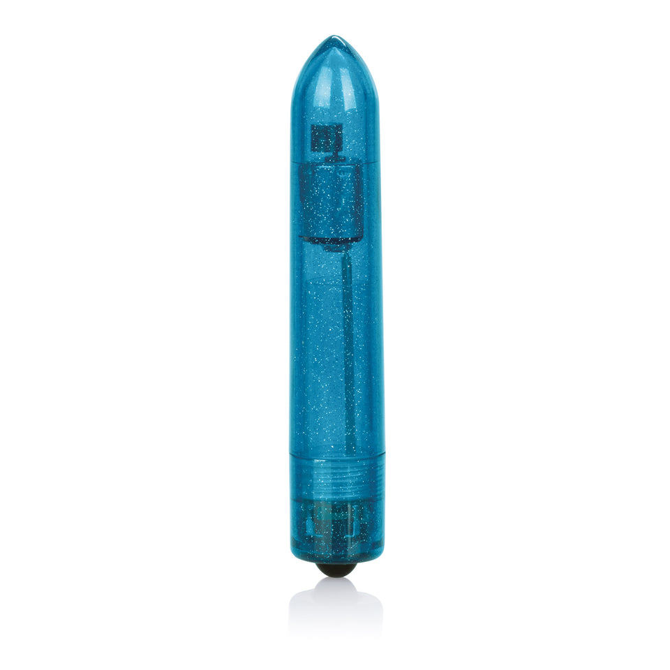 Calexotics Shane?? World Sparkle Bullet Vibrator - Waterproof Sex Toys For Couples - Adult Multi-Speed Vibe Massager - Blue