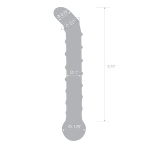 Mr.  Swirl 6.5&quot; Glass Glass Dildo