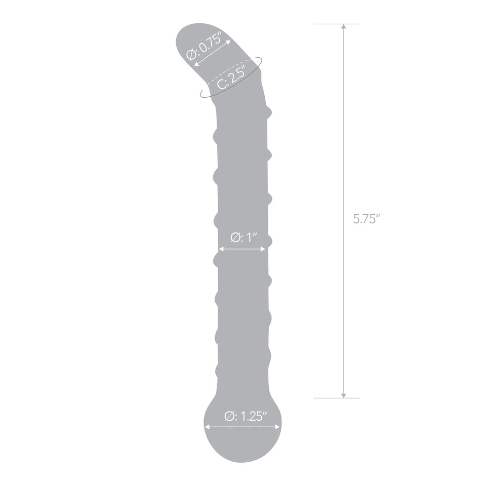 Mr.  Swirl 6.5&quot; Glass Glass Dildo