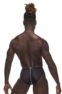 Landing Strip Bikini Brief - Medium - Black
