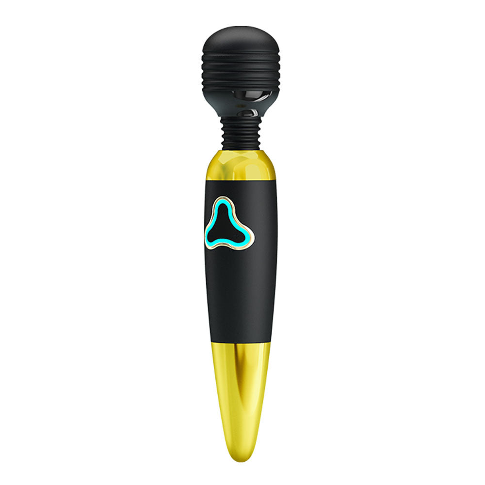 Pretty Love Body Wand With Led Light - Black And  Gold