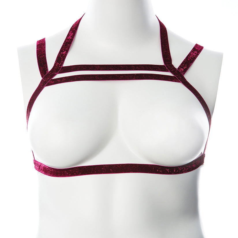 Gender Fluid Sugar Coated Harness-Raspberry Glitter L-Xxl-Boxed