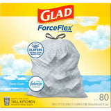 Glad Forceflex Tall Kitchen Drawstring Trash Bags