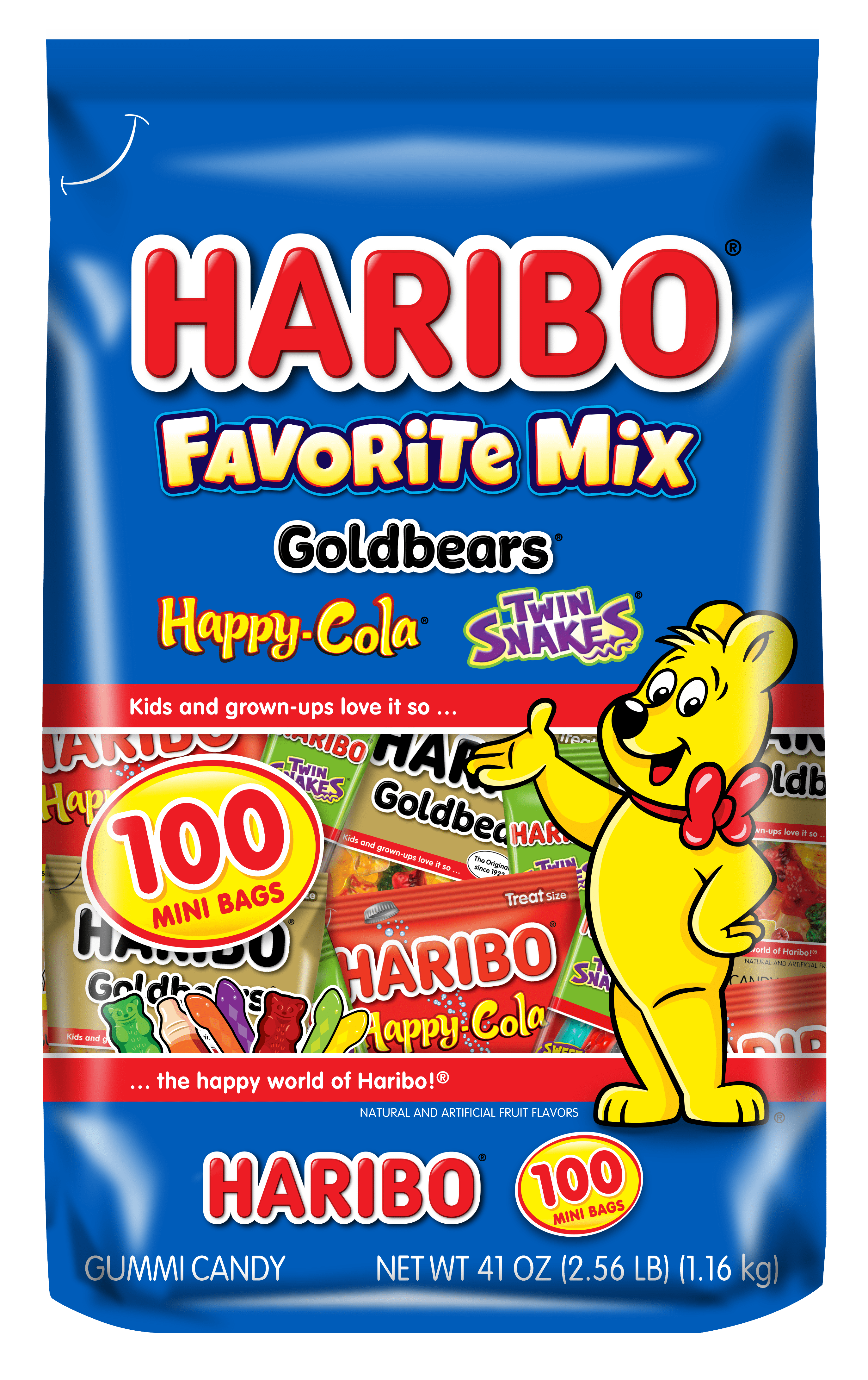 Haribo Favorite Mix 100Ct Gummy Candy, 41.9 Oz