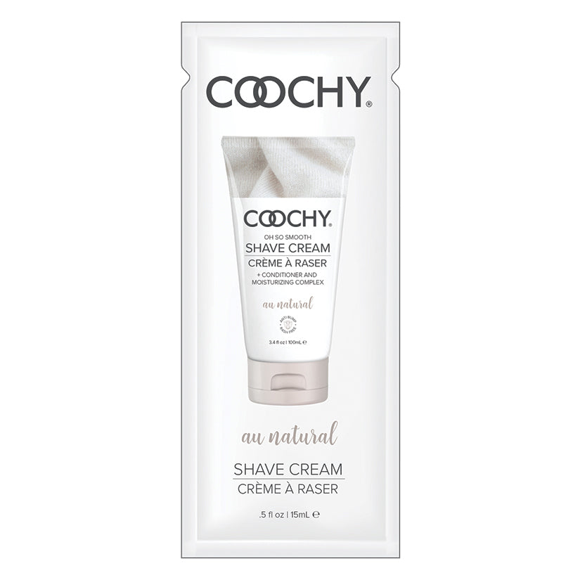 Coochy Shave Cream-Au Natural 15Ml Foil