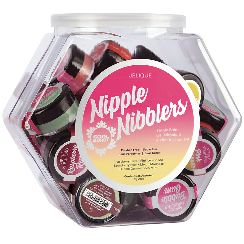 Jelique Nipple Nibblers Cool Tingle Balm-Assorted Bowl Of 36 (3G)