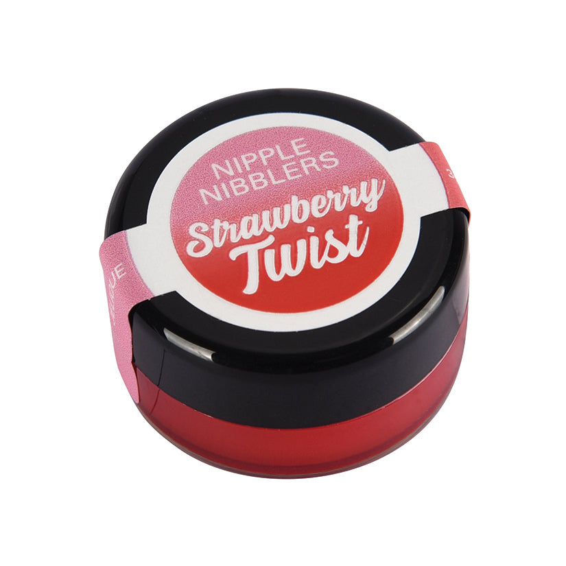 Jelique Nipple Nibblers Cool Tingle Balm-Strawberry Twist (Bulk Pack/144Pcs) 3G