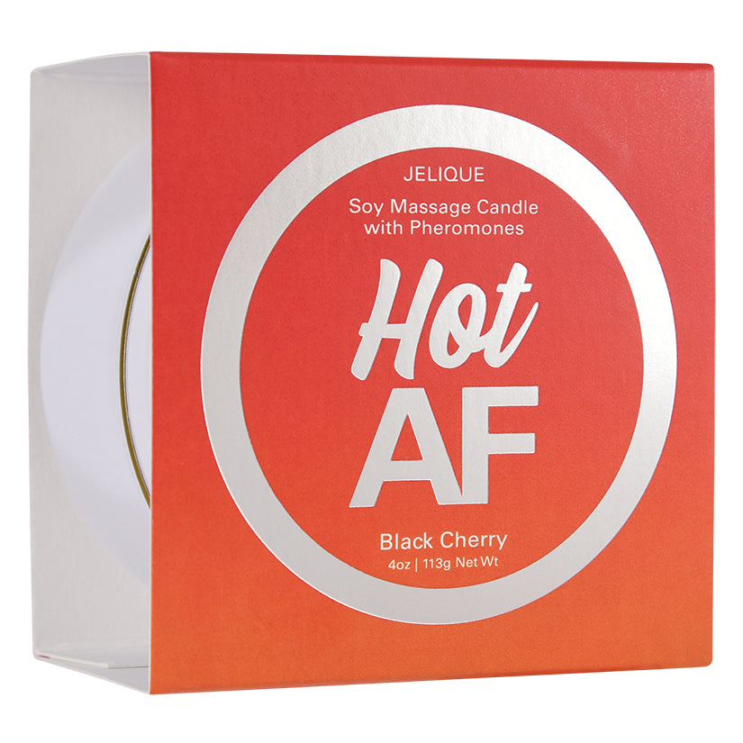 Jelique Massage Candle Hot Af Black Cherry 4Oz