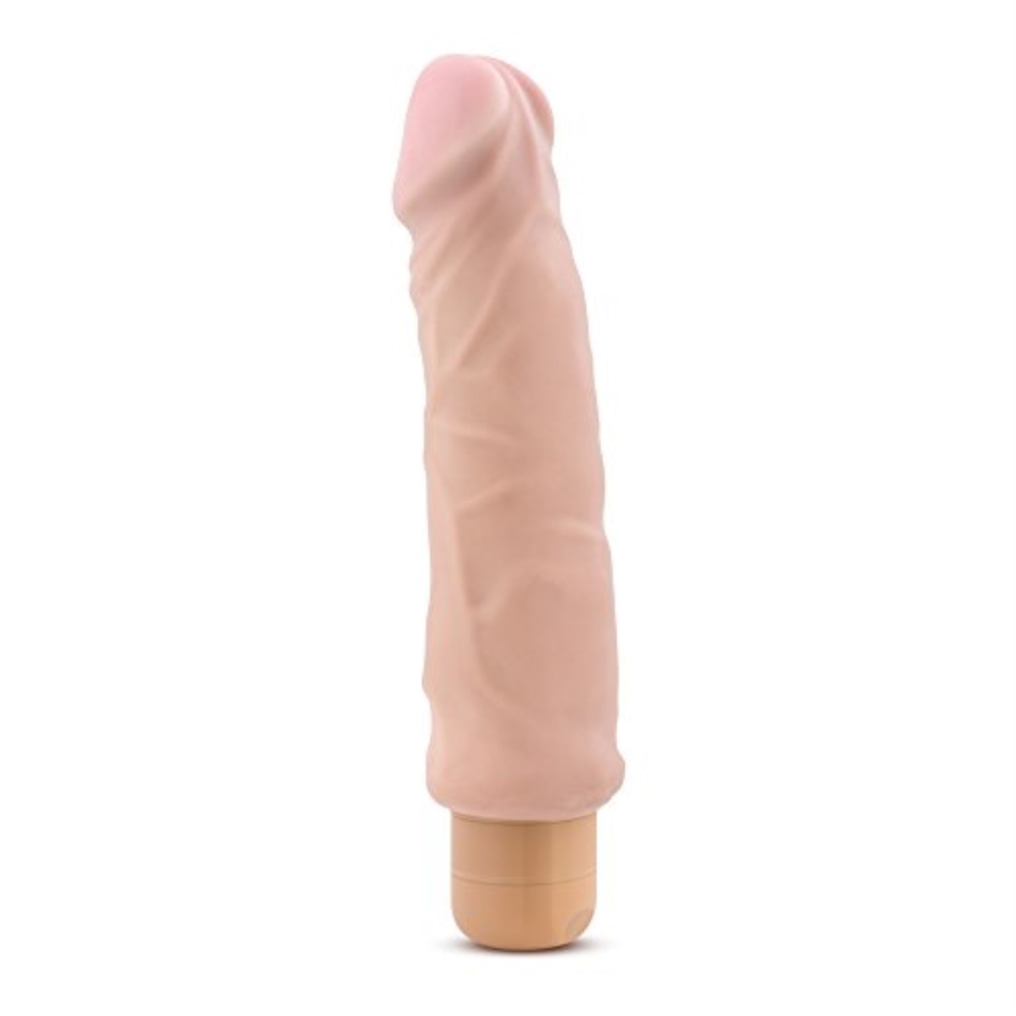 X5 Hard On Vibrating 9 Inch Dildo - Natural
