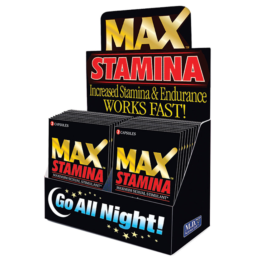 Max Stamina-1 Pill Pack Display Of 24