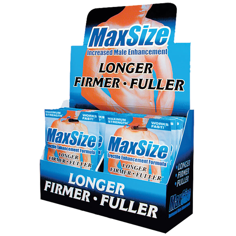 Max Size Male Enhancement Formula-2 Pill Pack Display Of 24