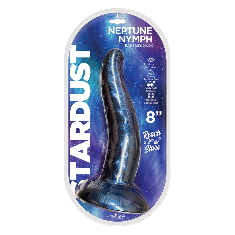Stardust Neptune Nymph Silicone Dildo-Purple 8''