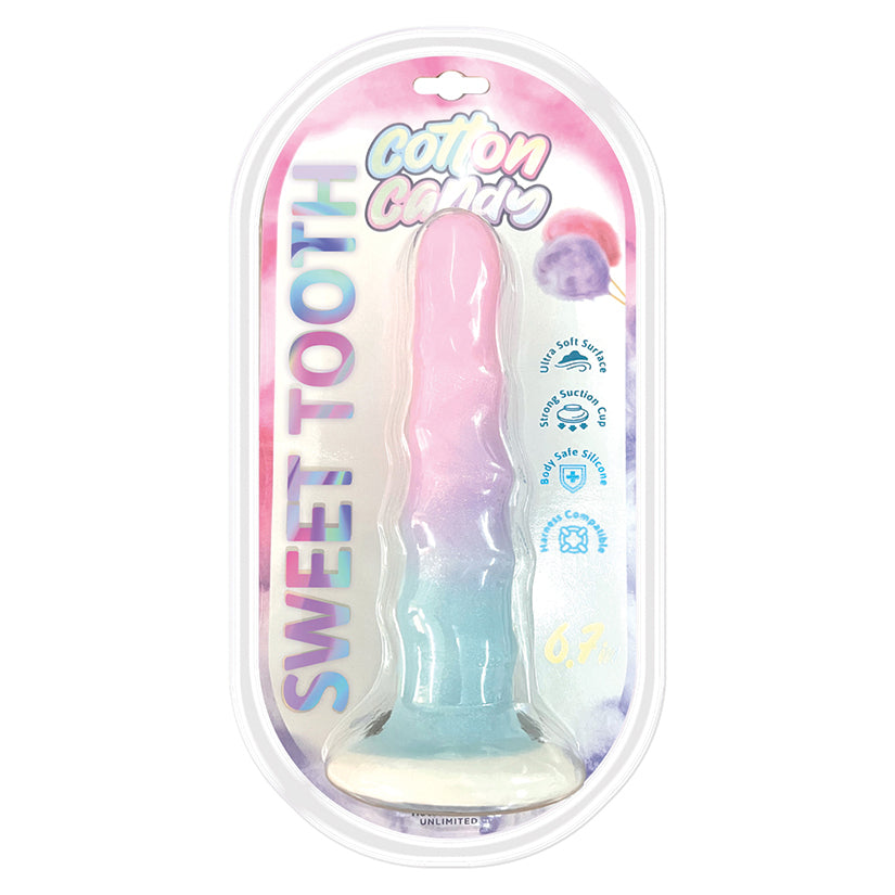 Cotton Candy Dildo-Sweet Tooth 6.7''