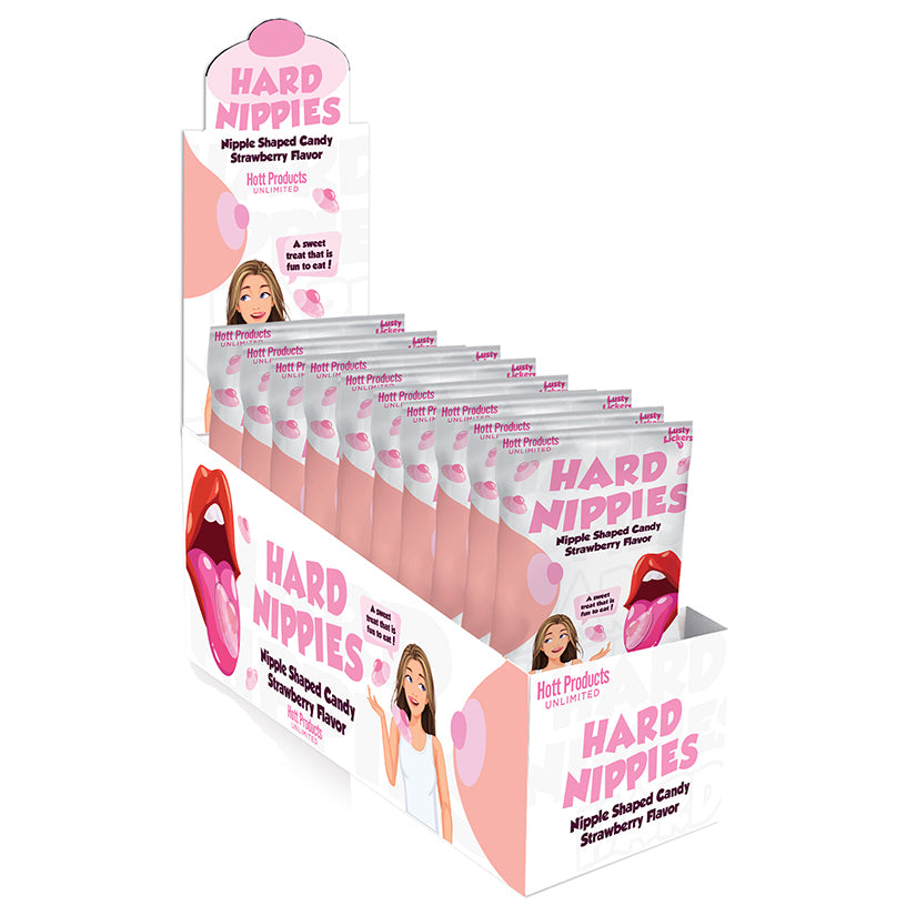 Hard Nippies Nipple Shaped Candy Display Of 12