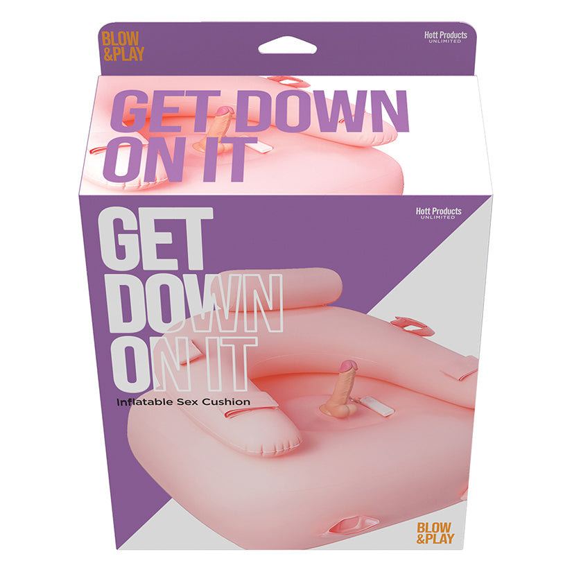 Get Down On It Inflatable Cushion With Wire Controller Dildo