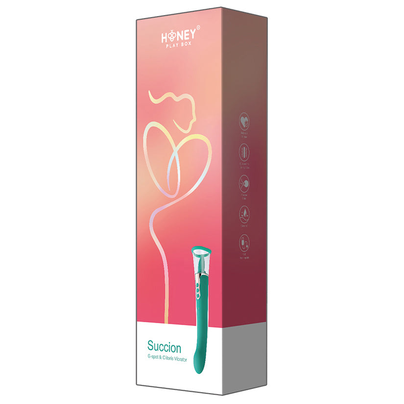 Honey Play Box Succion 3In1 Clitoral Sucking G Spot Vibrator-Green