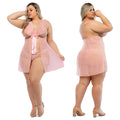 Hello Sexy The Juliet Babydoll And Panty Set Curvy-Cherry 1X/2X-Boxed