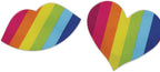Nipplicious - Rainbow Nipple Pasties - Hearts And Lips