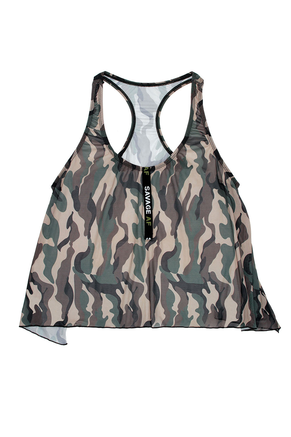 Savage Af Swing Top - Forest Camo - Ml