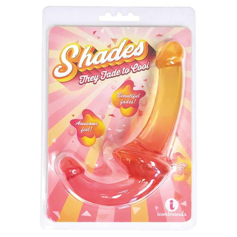 Shades Gradient Strapless Strap-On-Pink And Yellow 9.5''