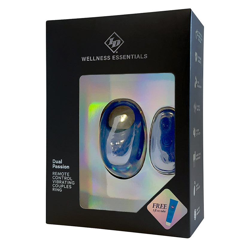 Id Wellness Essentials Dual Passion Remote Control Vibrating Ring
