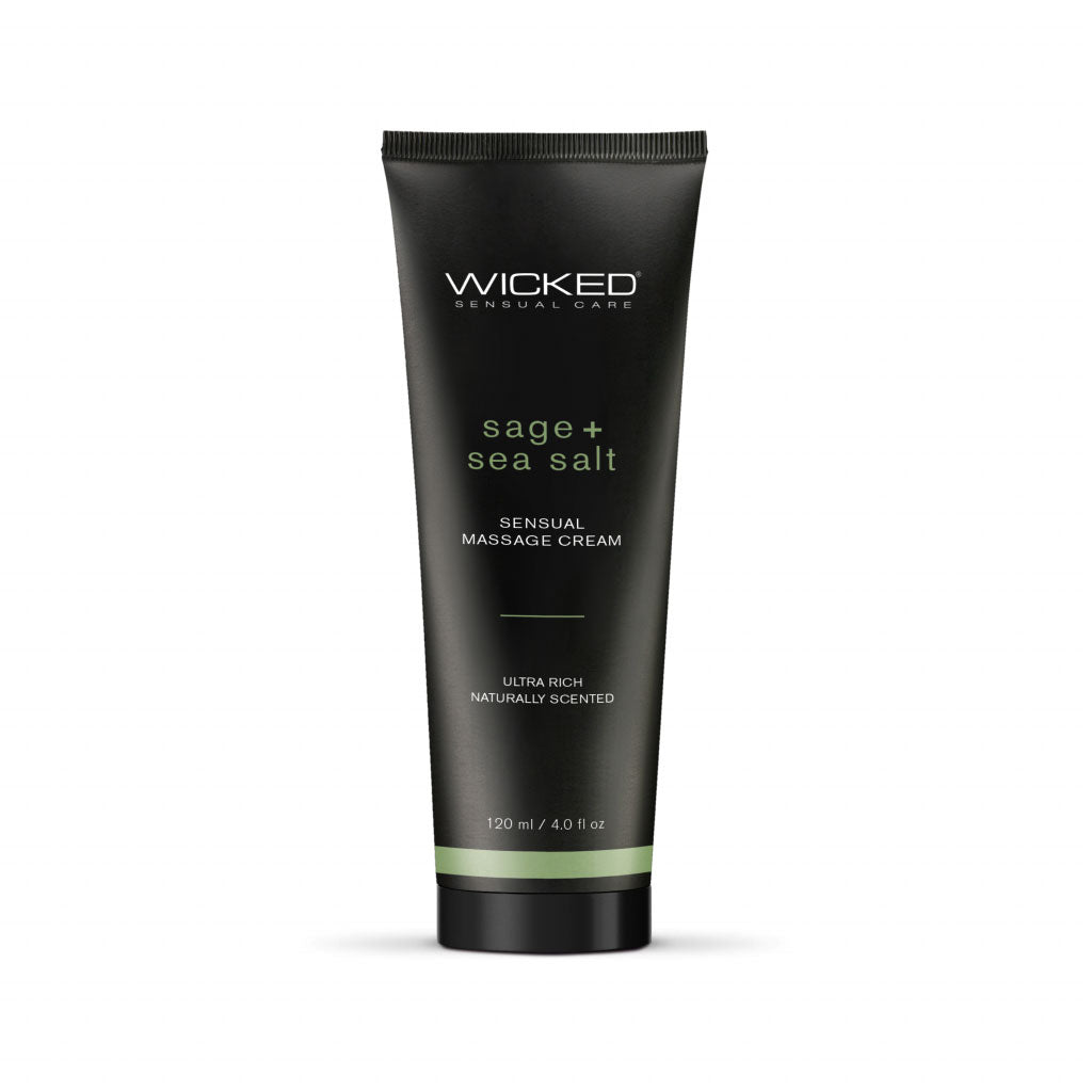 Sage And Sea Salt - Scented Sensual Massage Cream  - 4 Oz