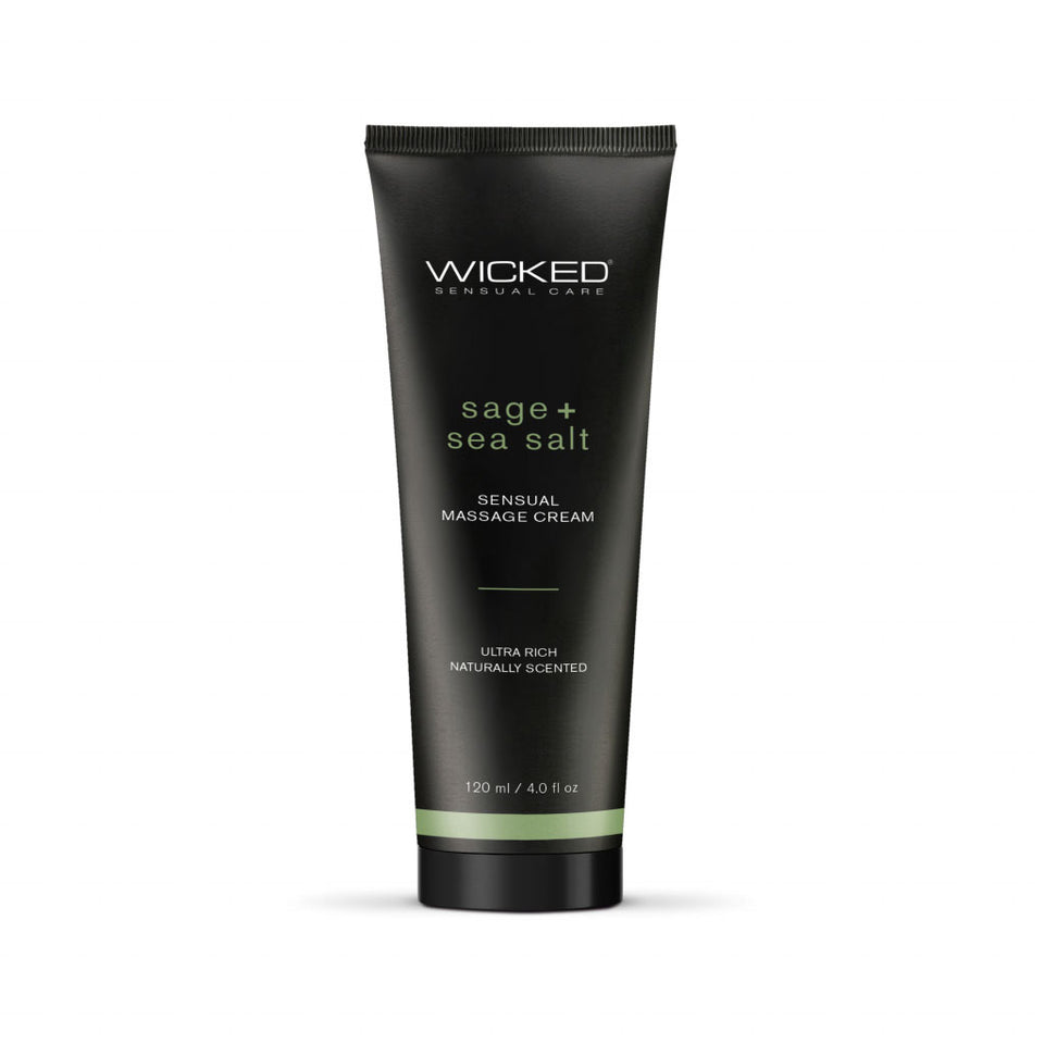 Sage And Sea Salt - Scented Sensual Massage Cream  - 4 Oz