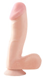 Basix 6.5In. Dong W/Suction Cup Flesh
