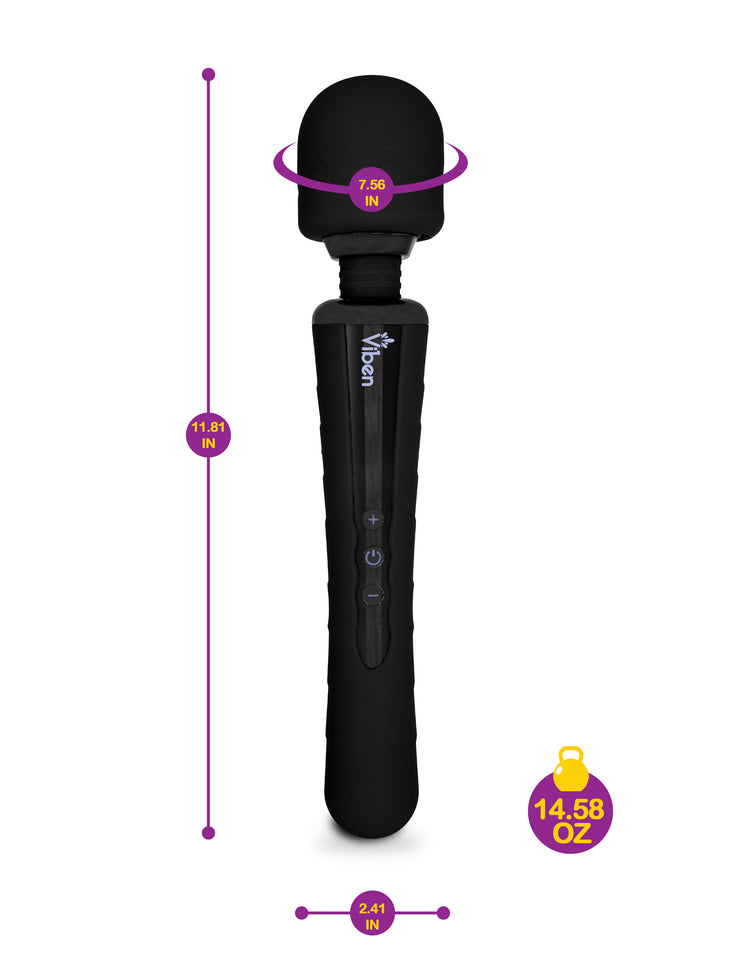 Viben Obsession Intense Wand Large Massager Black