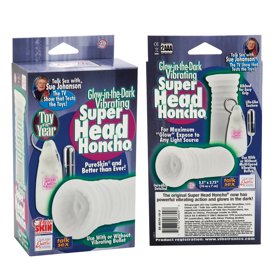 Sue Johanson Super Head Honcho White Glow In The Dark