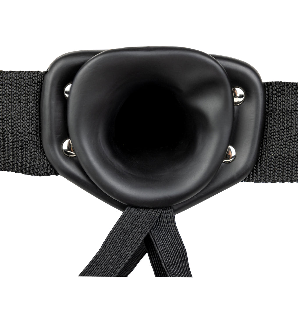 Hollow Strapon Without Balls 6 Inch  Black