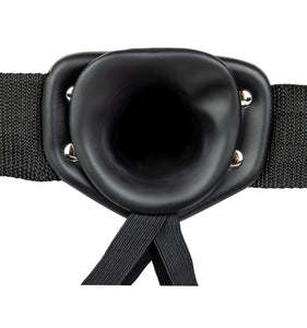 Hollow Strapon Without Balls 6 Inch  Black